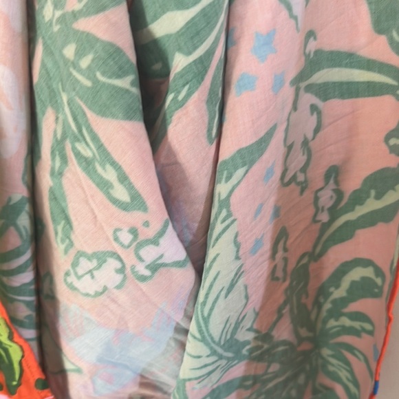 Gold Asymmetrical Ruffled Sundress with Puff Sleeves - Picture 11 of 12